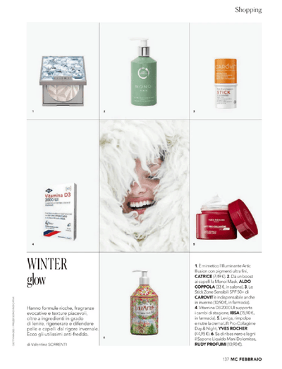Rudy Profumi en Marie Claire Winter glow Febrero 2025